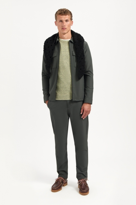 NO-EXCESS overshirt full zipper stretch sedoc